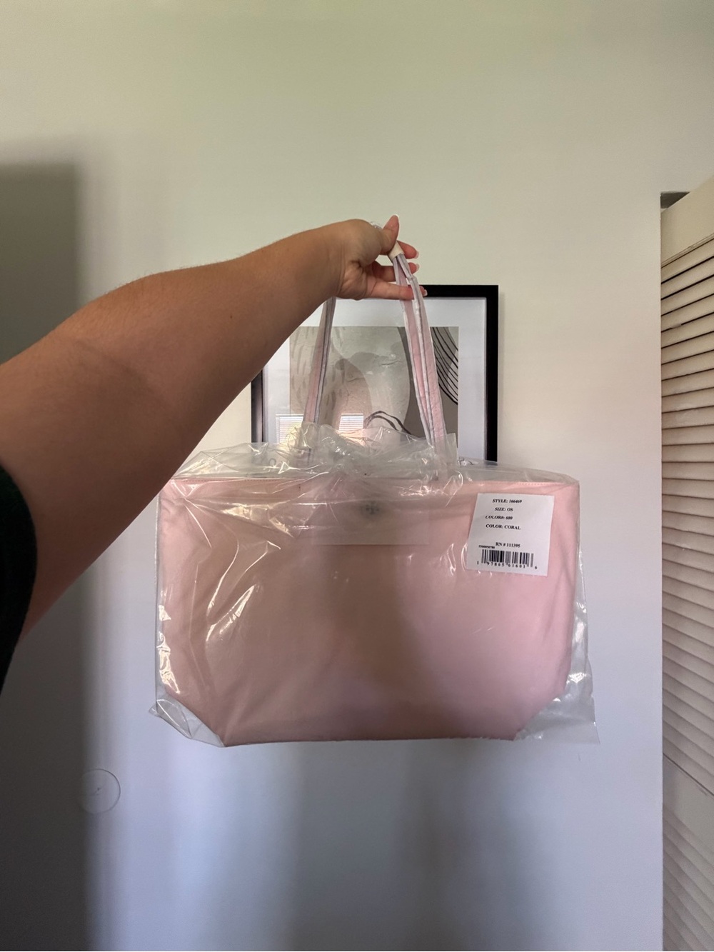 Tory Burch Nylon Pink Tote Bag